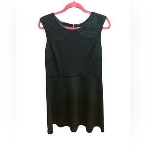 Thalia Sodi Elegant Black Dress with Lace Detail